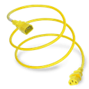 Plug (Male) : IEC 60320 C14 Connector (Female) : IEC 60320 C13 Color : Yellow Cordage : 18awg-3c SJT