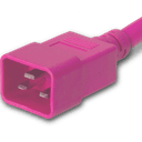 Plug (Male) : IEC 60320 C20 Color : Pink