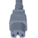 Connector (Female) : IEC 60320 C15 Color : Gray