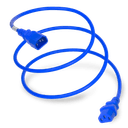 Plug (Male) : IEC 60320 C14 Connector (Female) : IEC 60320 C13 Color : Blue Cordage : 18awg-3c SJT