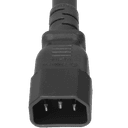 Plug (Male) : IEC 60320 C14 Color : Black