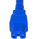 Connector (Female) : IEC 60320 C15 Color : Blue