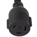 1FT Black Adapter NEMA L6-20P to NEMA L6-30R 20A 250V