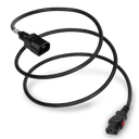 2FT Black A-Lock IEC320 C14 to IEC320 C13 Universal Locking 10A 250V