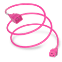 Plug (Male) : IEC 60320 C20 Connector (Female) : IEC 60320 C19 Color : Pink