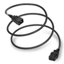 3FT Black A-Lock IEC320 C20 to IEC320 C19 Universal Locking 15A 250V