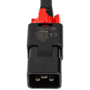 zLock-zC20-12-aC19-0.6m - zLock Power Cord, Locking C20 to Locking C19, 12AWG x 0.6Meter, BLACK