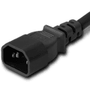 1FT C14 to C13 10A 250V BLACK - UNIVERSA