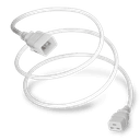 Plug (Male) : IEC 60320 C20 Locking (P-Lock) Connector (Female) : IEC 60320 C19 Color : White