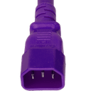 Plug (Male) : IEC 60320 C14 Color : Purple