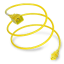 Plug (Male) : IEC 60320 C20 Connector (Female) : IEC 60320 C13 Color : Yellow