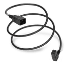 2FT Black Standard IEC320 C20 to IEC320 C19 Left Angle 20A 250V
