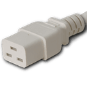Global C20 to C19, 16A/250V 5FT White Power Cord, KC, cULus, ENEC, VDE, PSE, SAA, CCC, UKCA, CE Approvals