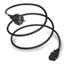 2.5M Black Standard European CEE7/7 to IEC320 C19 A-Lock 16A 250V