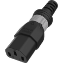Connector (Female) : S-Lock C13 Color : Black