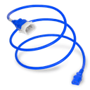 Plug (Male) : IEC 60320 C14 Locking (P-Lock) Connector (Female) : IEC 60320 C13 Color : Blue