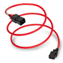 zLock Power Cord, Locking C20 to Locking C19, 12AWG x 0.6Meter, RED