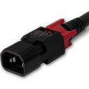 zLock Power Cord, Locking C14 to Locking C13, 17AWG x 0.6Meter, BLACK