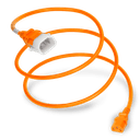 Plug (Male) : IEC 60320 C14 Locking (P-Lock) Connector (Female) : IEC 60320 C13 Color : Orange