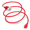 Plug (Male) : IEC 60320 C14 Locking (P-Lock) Connector (Female) : IEC 60320 C13 Color : Red