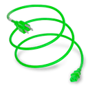 Plug (Male) : NEMA 5-15P Connector (Female) : IEC 60320 C13 Color : Green