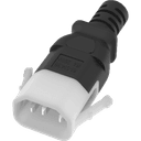 Plug (Male) : IEC 60320 C14 Locking (P-Lock) Color : Black