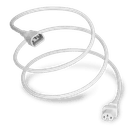Global C14 to C15, 10A/250V 7FT White Power Cord, cULus, ENEC, VDE, PSE, UKCA, CE Approvals
