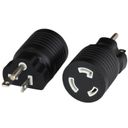 Adapter NEMA 5-20P to L5-20R 20A 125V BLACK