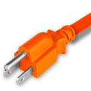 2FT Orange Standard NEMA 5-15P to IEC320 C13 15A 125V
