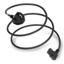 2.5M Black UK Power Cable BS1363 Down Angle to IEC320 C13 Right Angle 13A 250V