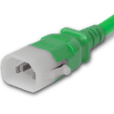 Plug (Male) : IEC 60320 C14 Locking (P-Lock) Color : Green