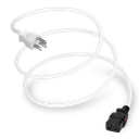 12FT White A-Lock NEMA 5-15P to IEC320 C19 Universal Locking 15A 125V