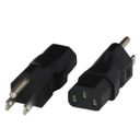 Adapter NEMA 5-15P to IEC 60320 C13 15A 125V BLACK