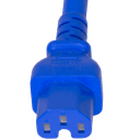 Connector (Female) : IEC 60320 C15 Color : Blue