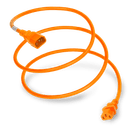 Plug (Male) : IEC 60320 C14 Connector (Female) : IEC 60320 C13 Color : Orange Cordage : 14awg-3c SJT