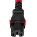 zLock Power Cord, Locking C14 to Locking C15, 14AWG x 0.6Meter, RED