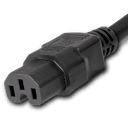 NOT UL APPROVED 11FT Black LSZH Cordage IEC320 C14 to IEC320 C15 10A 250V