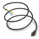NOT UL APPROVED 11.5FT Black LSZH Power Whip Open 2" ROJ & 1/4" Strip to IEC320 C13 10A 250V