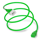 Plug (Male) : IEC 60320 C20 Locking (P-Lock) Connector (Female) : IEC 60320 C19 Color : Green