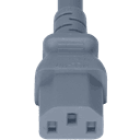 Connector (Female) : IEC 60320 C13 Color : Gray