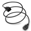 1FT Black Adapter IEC320 C20 to NEMA L6-30R 20A 250V