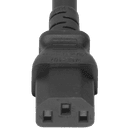 Connector (Female) : IEC 60320 C13 Color : Black