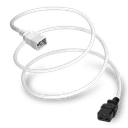 3FT White A-Lock IEC320 C20 to IEC320 C19 Universal Locking 15A 250V