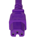 Connector (Female) : IEC 60320 C15 Color : Purple