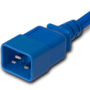 Plug (Male) : IEC 60320 C20 Color : Blue