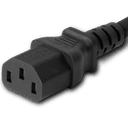 Global C14 to C13, 10A/250V 1FT Black Power Cord, cULus, KC, CE, ENEC, VDE, SAA, PSE, CCC Approvals