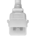 Plug (Male) : IEC 60320 C20 Locking (P-Lock) Color : White