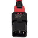 zLock Power Cord, Locking C14 to Locking C13, 14AWG x 0.6Meter, RED