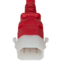 Plug (Male) : IEC 60320 C14 Locking (P-Lock) Color : Red