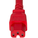 Connector (Female) : IEC 60320 C15 Color : Red